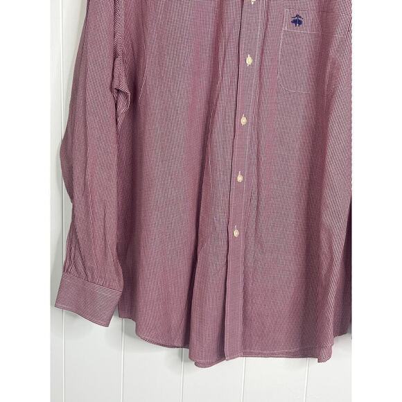 Brooks Brothers Men's The Original Polo Fit Pinpoint Gingham Button Front Shirt - Picture 3 of 6
